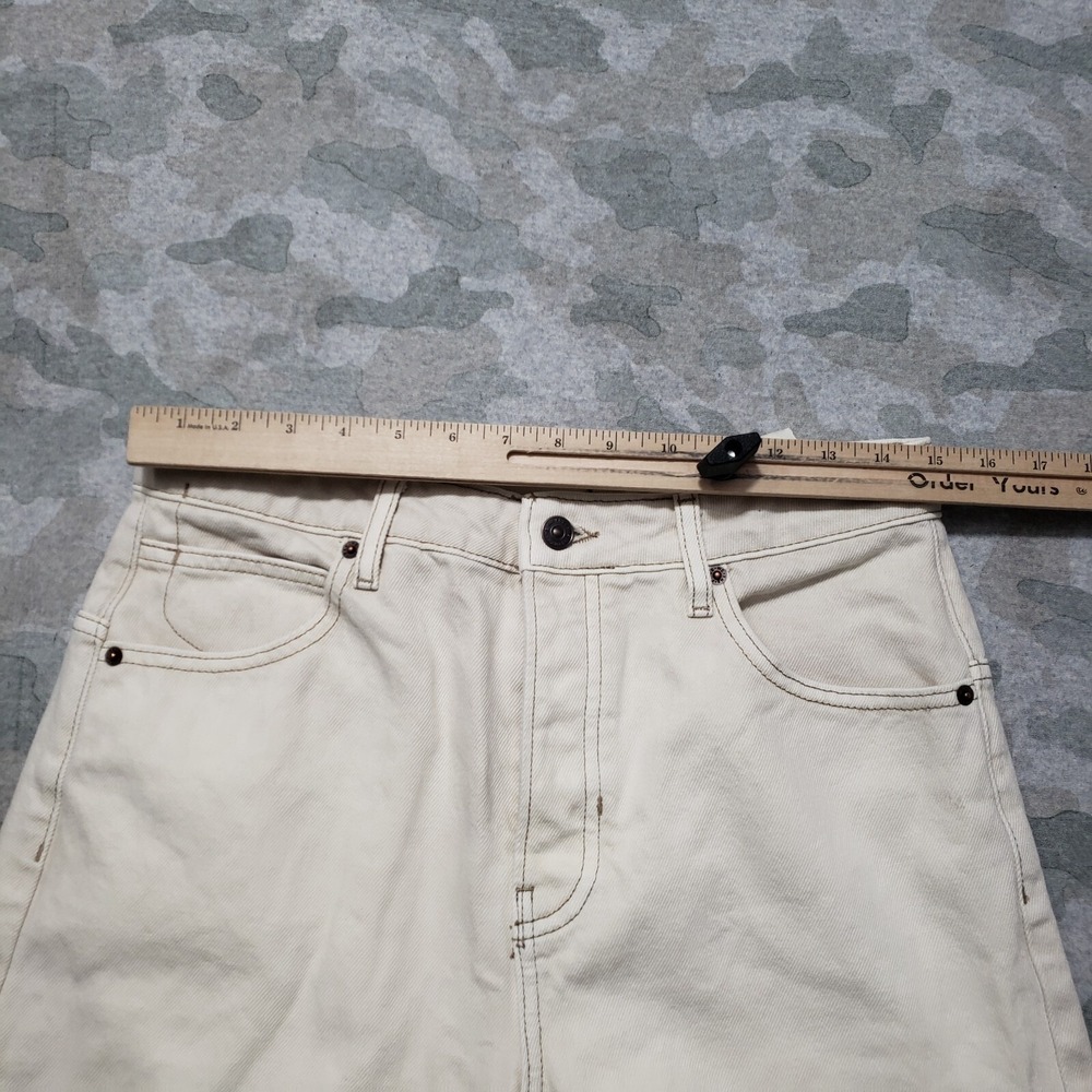 We The Free Jeans Womens 27 Beige Boyfriend Button Fly NWT - Picture 6 of 14